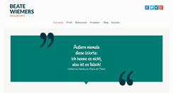 Desktop Screenshot of beate-wiemers.de