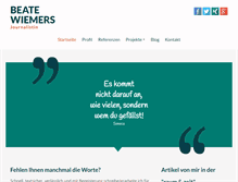 Tablet Screenshot of beate-wiemers.de